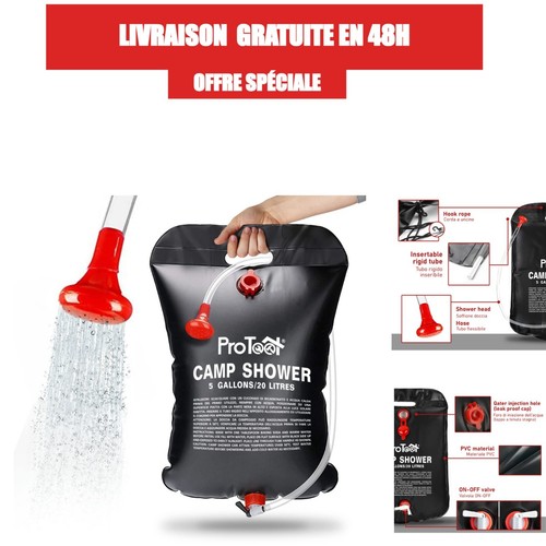 Douche solaire portable - portable, 20l